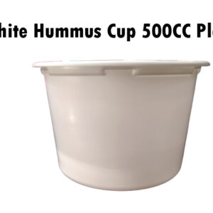 White Hummus Cup 500CC Plain