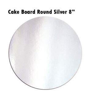 Cake Board Round Silver 8"
