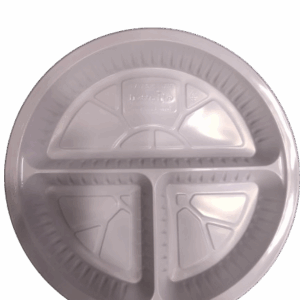 Plastic Plate Round 3com No:26