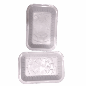 Plastic Plate Rectangular White No:1