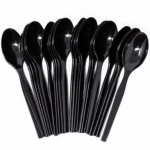 Plastic Spoon Black HD