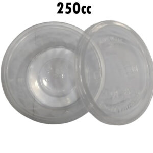 Clear Hummus Cup 250cc Diamond