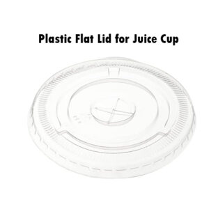 Plastic Flat Lid For Juice Cup