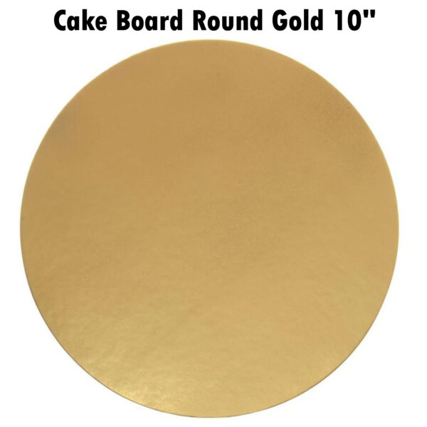 Cake Board Round Gold 10"